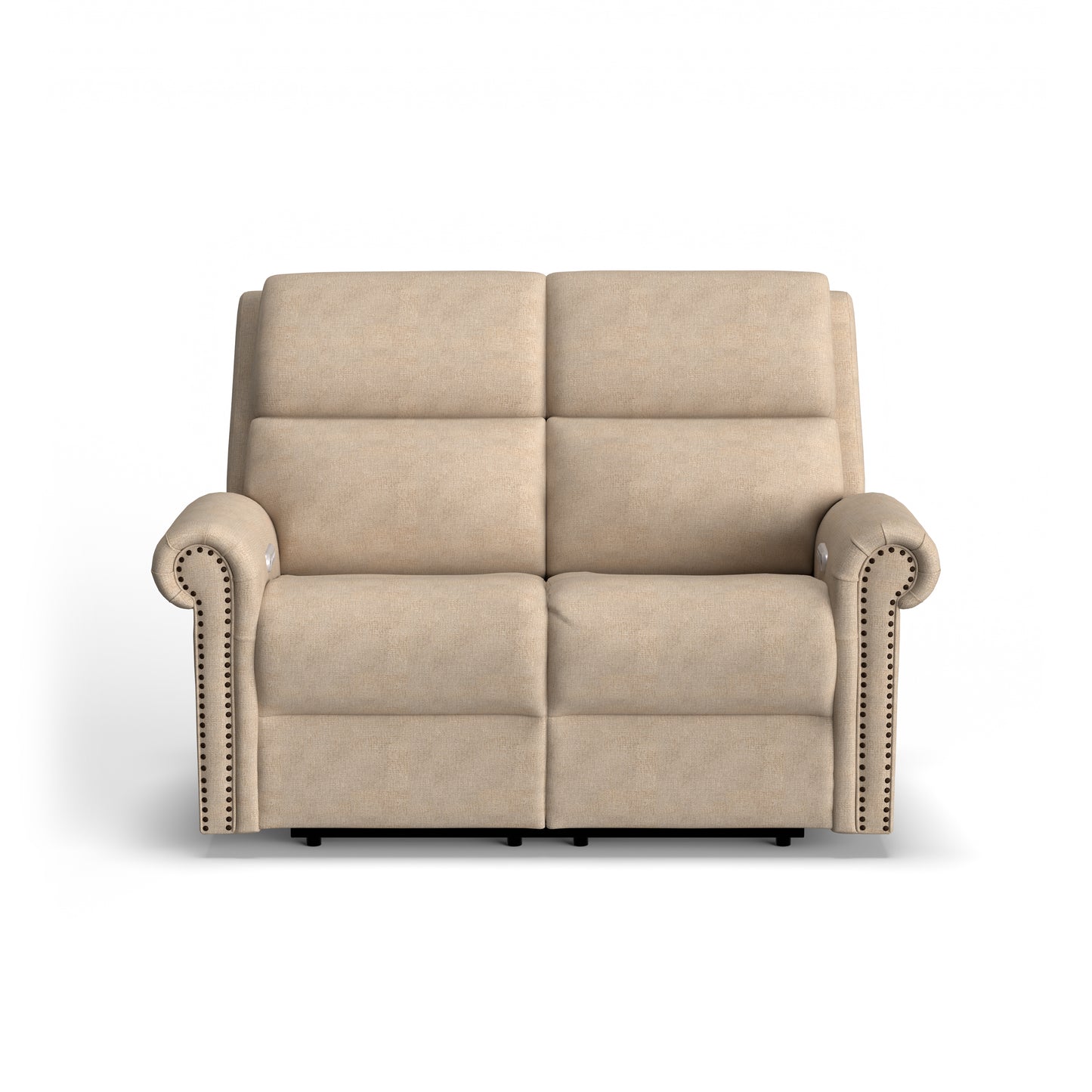 Flexsteel Bernard Power Reclining Loveseat with Power Headrest & Lumbar