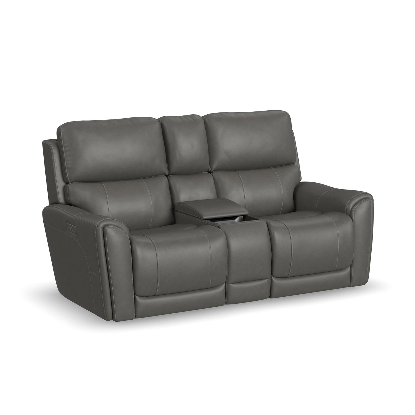 Flexsteel Carter Power Reclining Loveseat with Console & Power Headrests & Lumbar