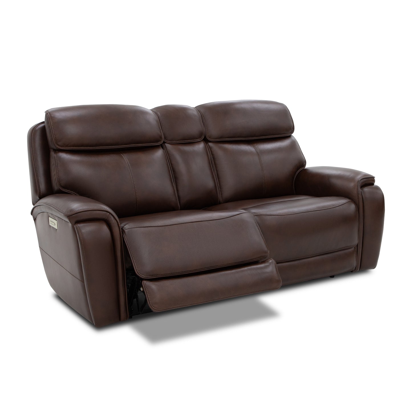 Flexsteel Walker Power Reclining Loveseat w/ Power Headrest & Lumbar