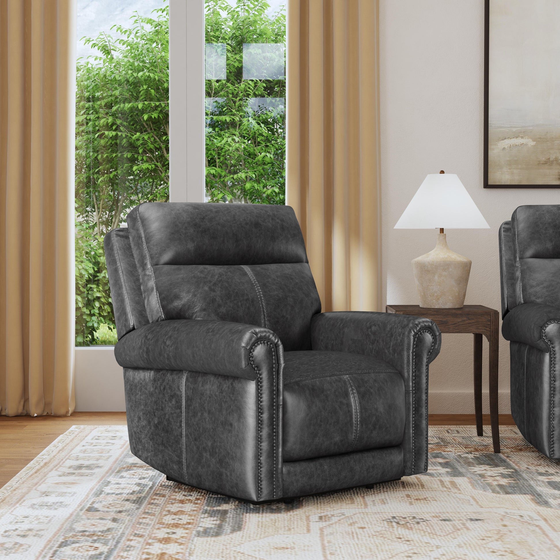 Flexsteel Alexander Power Recliner with Power Headrest & Lumbar