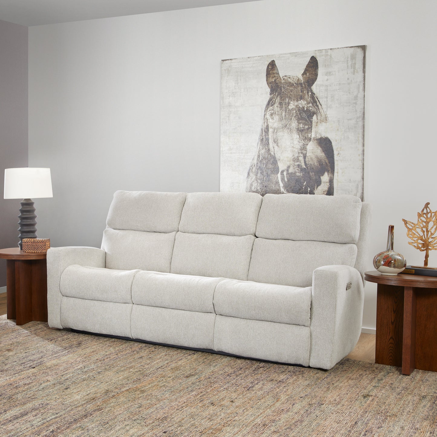 Flexsteel Score Power Reclining Sofa with Power Headrests & Lumbar