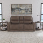 Flexsteel Carter Power Reclining Loveseat with Console & Power Headrests & Lumbar