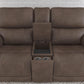 Flexsteel Carter Power Reclining Loveseat with Console & Power Headrests & Lumbar