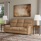 Flexsteel Porter Power Reclining Sofa with Console, Power Headrest, & Lumbar
