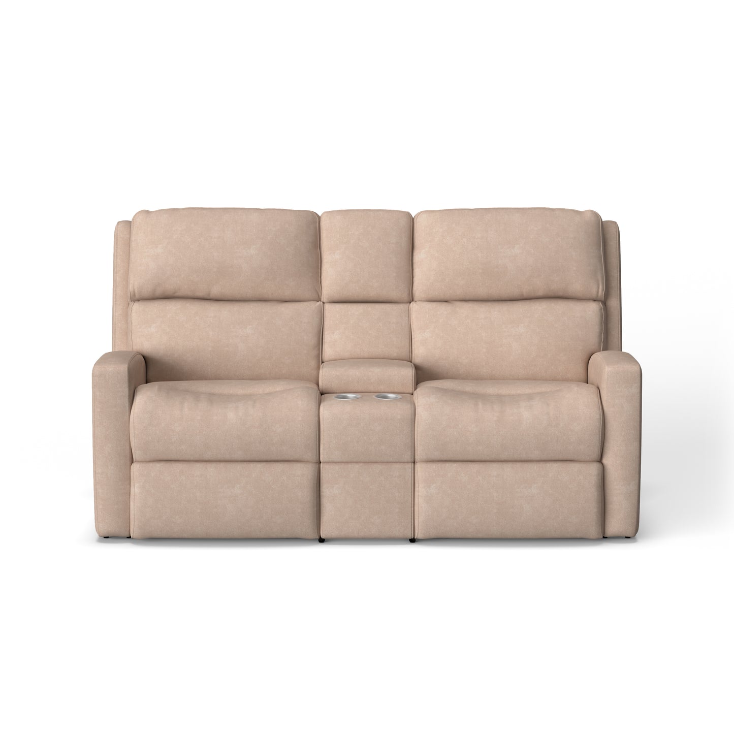 Flexsteel Catalina Power Reclining Loveseat with Console & Power Headrests