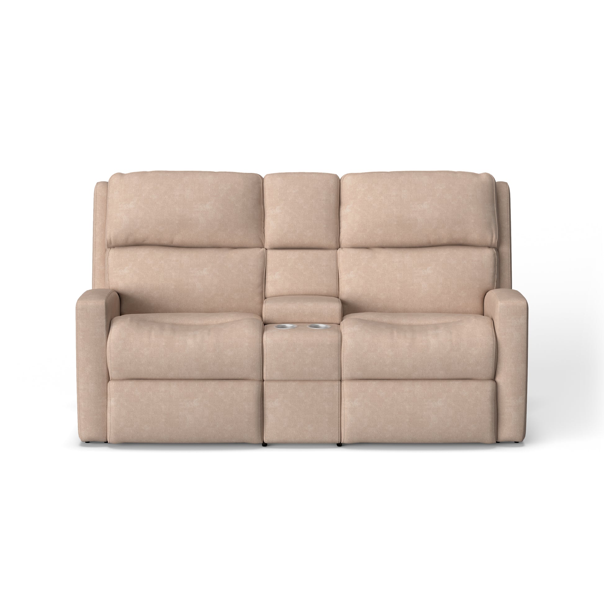 Flexsteel Catalina Power Reclining Loveseat with Console & Power Headrests