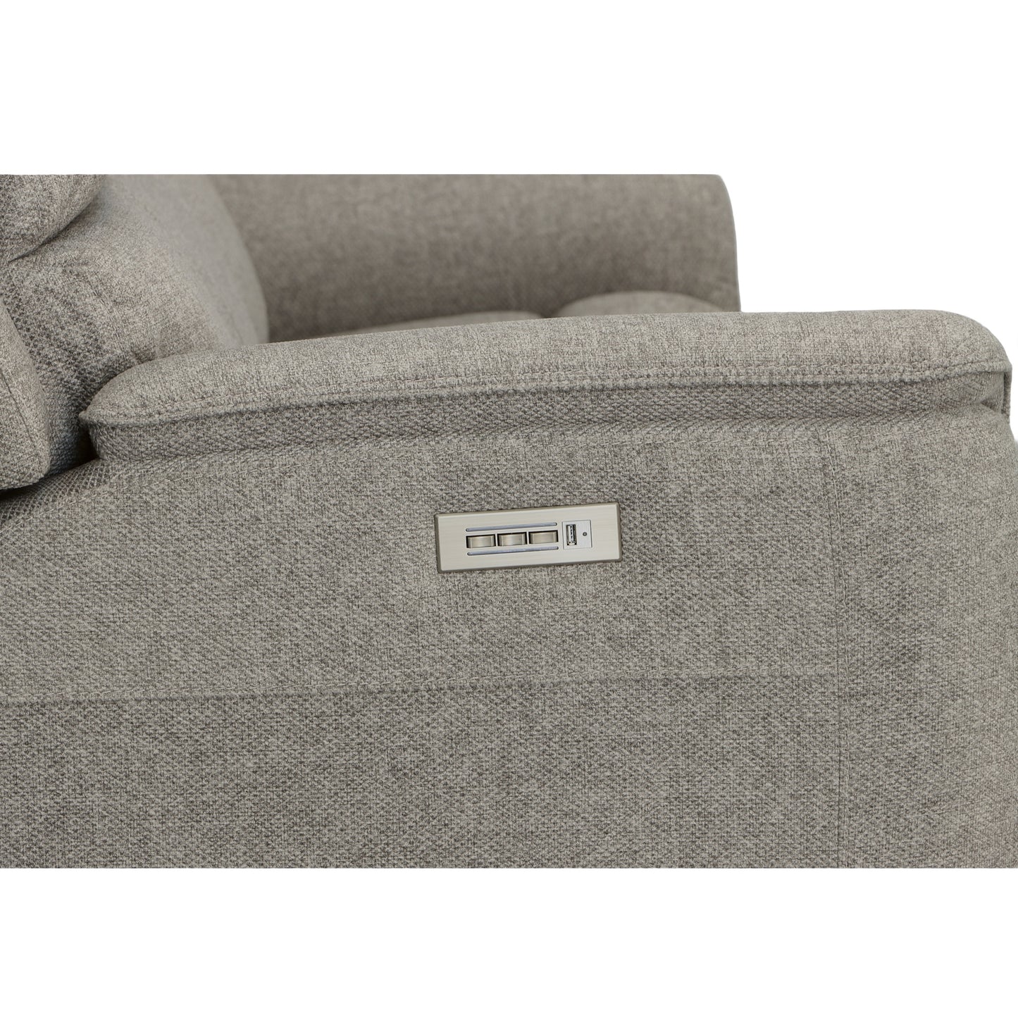 Flexsteel Henry Leather Power Reclining Sofa with Power Headrests & Lumbar