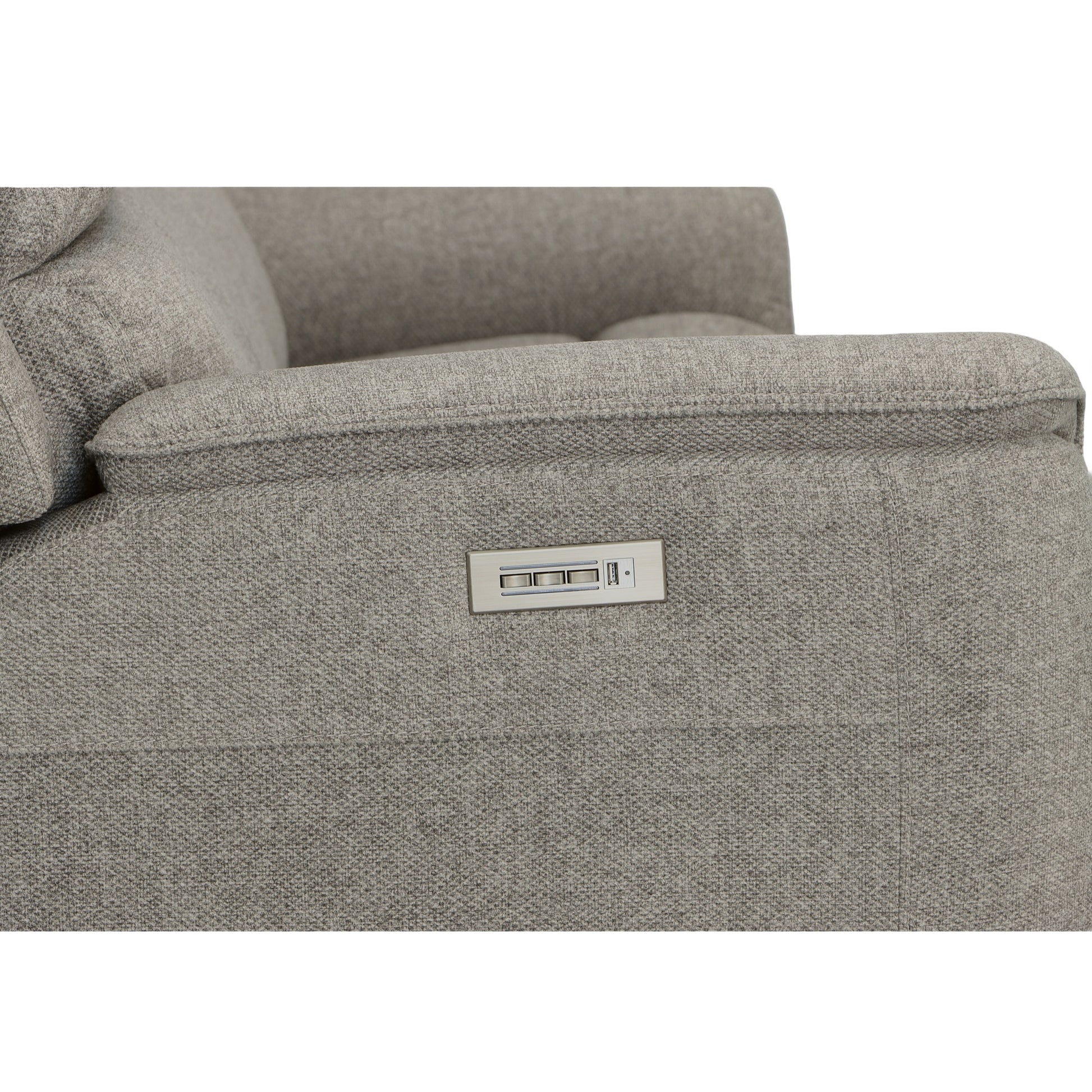 Flexsteel Henry Leather Power Reclining Sofa with Power Headrests & Lumbar