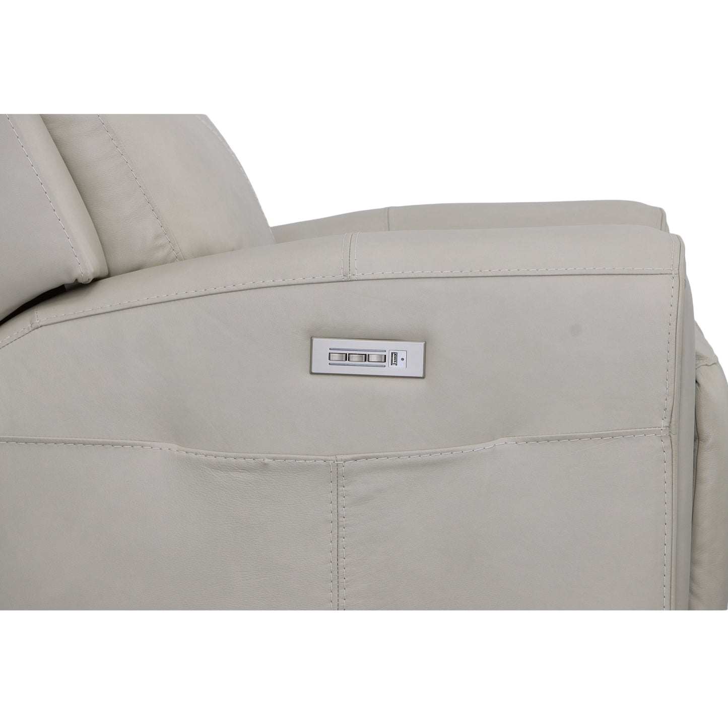 Flexsteel Barnett Power Recliner with Power Headrest & Lumbar