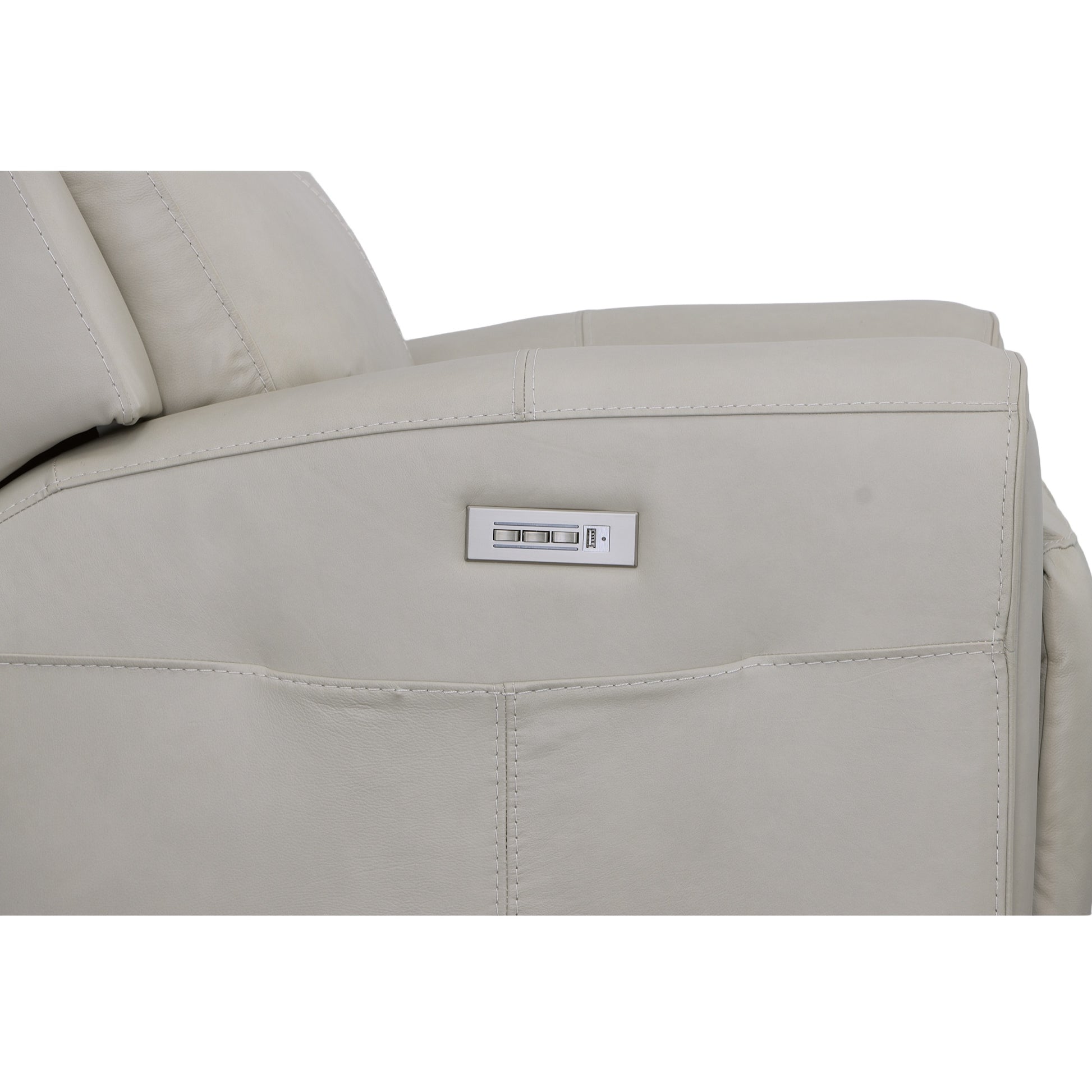 Flexsteel Barnett Power Recliner with Power Headrest & Lumbar