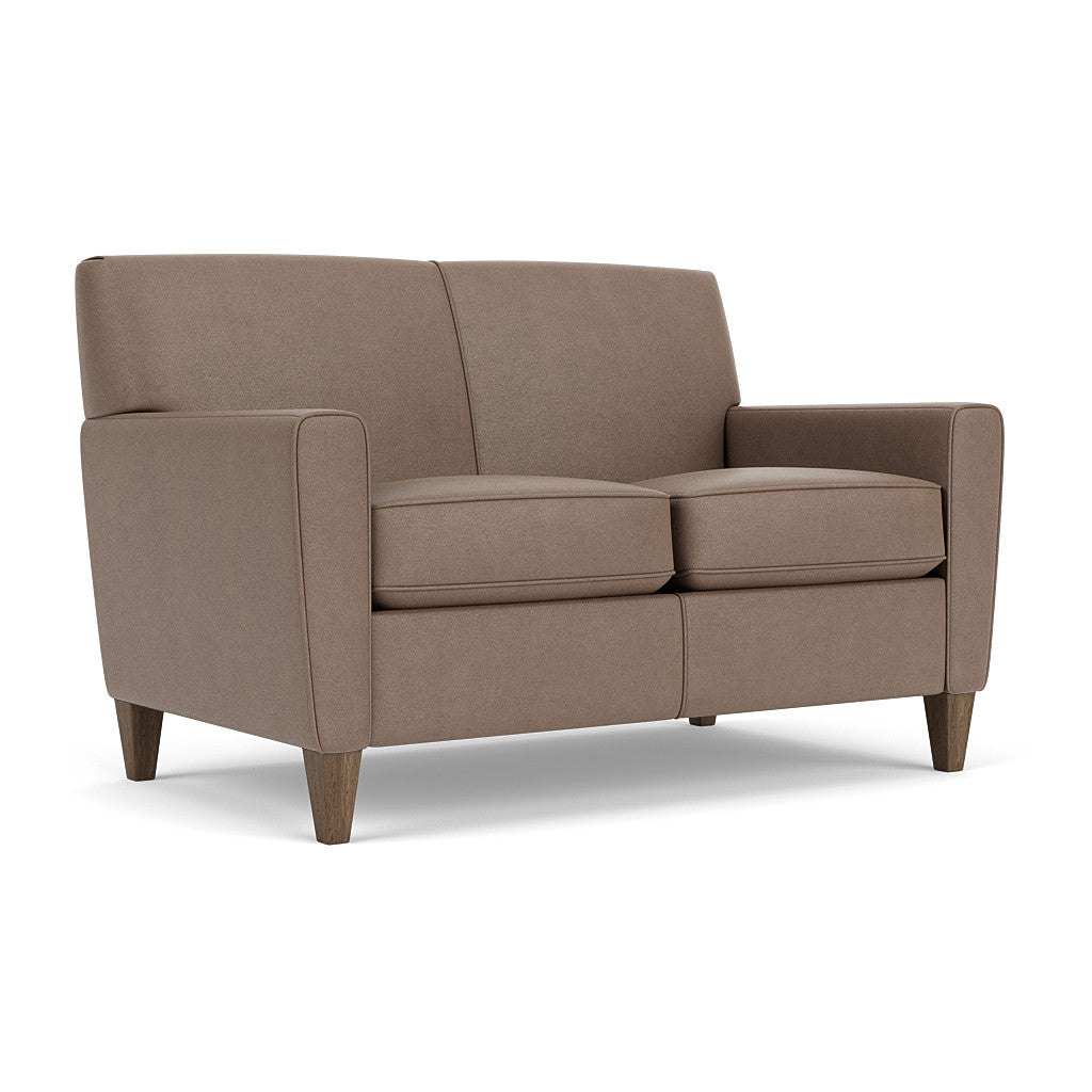 Digby Leather Loveseat - Driftwood (174-01)