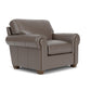 Carson Leather Chair - Dark Stone