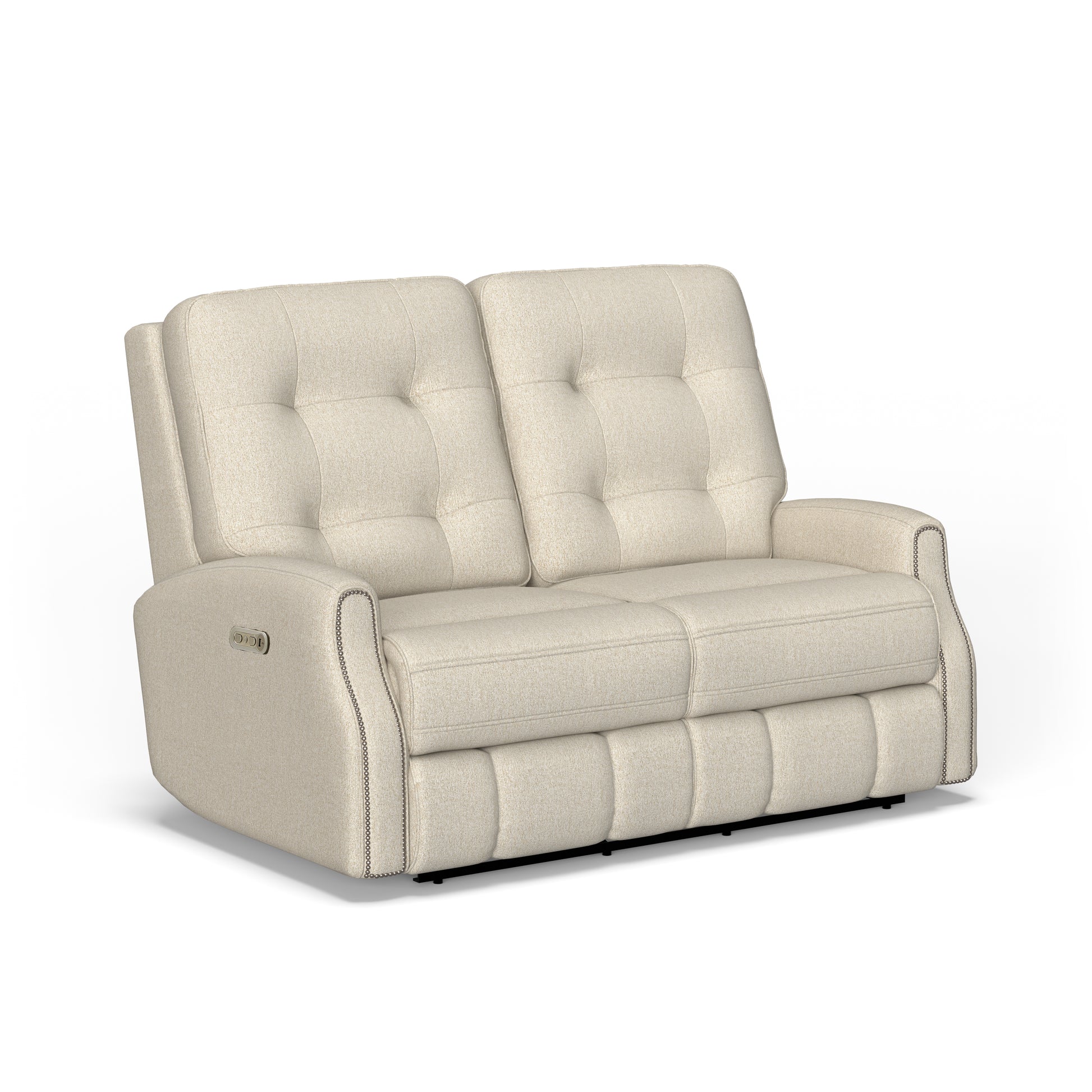 Flexsteel Devon Power Reclining Loveseat with Power Headrests