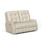 Flexsteel Devon Power Reclining Loveseat with Power Headrests