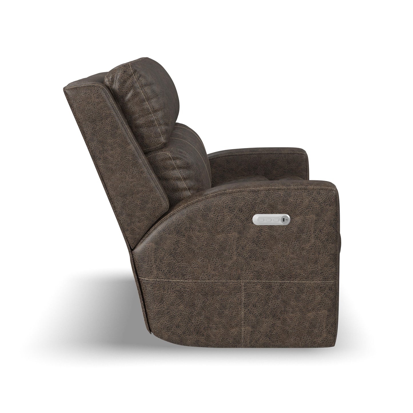 Flexsteel Score Power Reclining Loveseat with Power Headrests & Lumbar