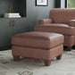 Flexsteel Dempsey Leather Ottoman