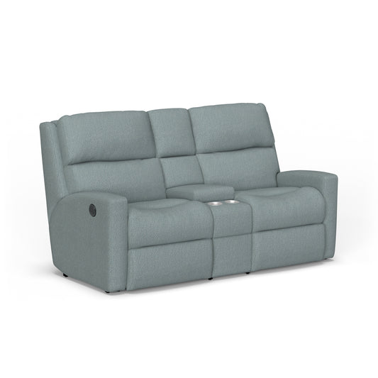 Catalina Power Reclining Loveseat with Console - Marine