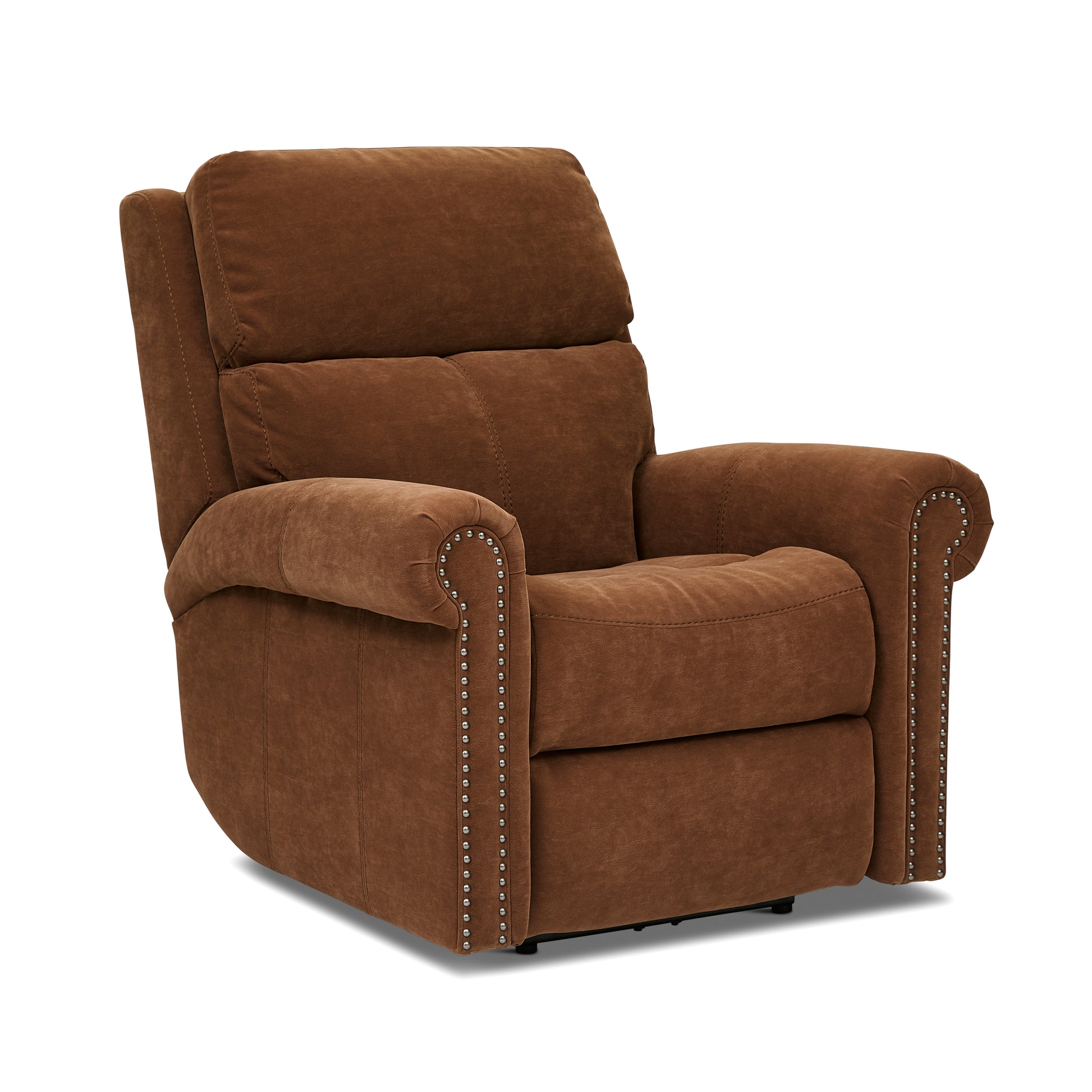 Flexsteel Bernard Power Recliner with Power Headrest & Lumbar