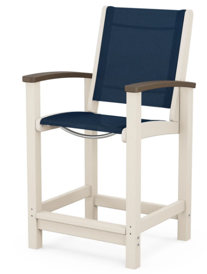 Coastal Counter Chair Two Tone