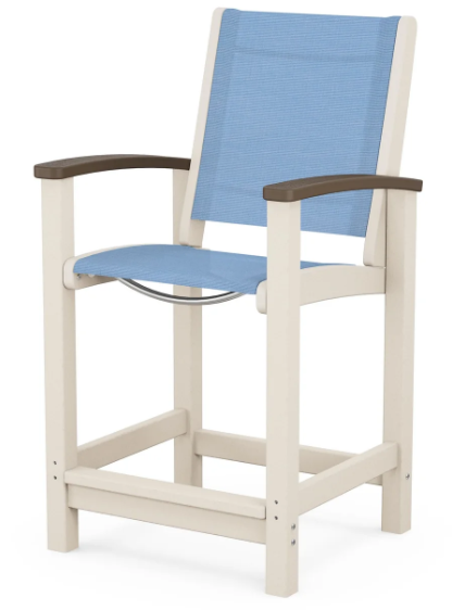 Coastal Counter Chair Two Tone