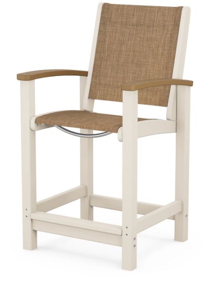 Coastal Counter Chair Two Tone