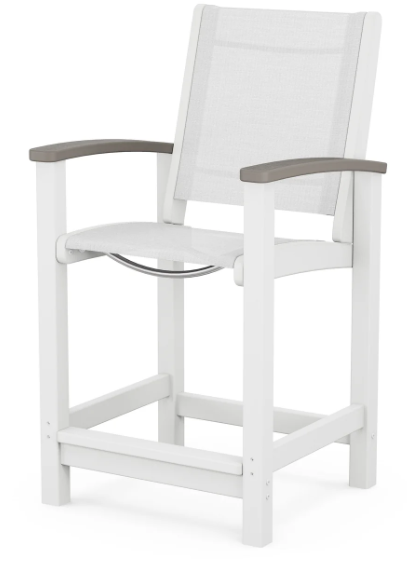 Coastal Counter Chair Two Tone