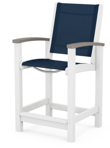 Coastal Counter Chair Two Tone
