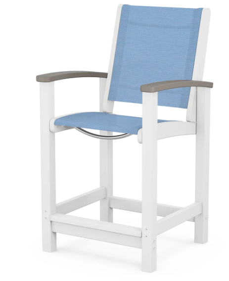 Coastal Counter Chair Two Tone