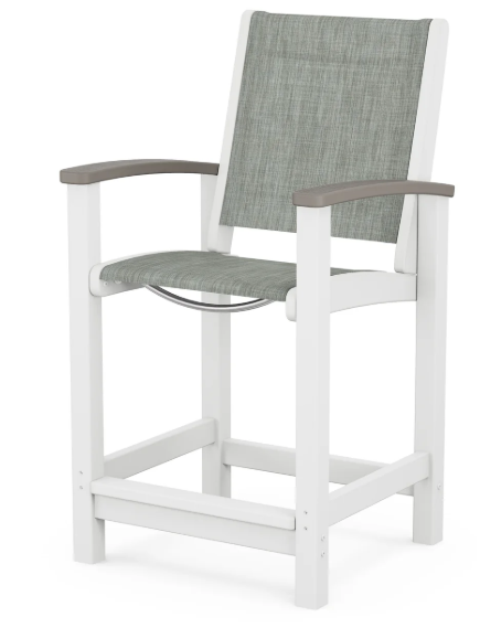 Coastal Counter Chair Two Tone