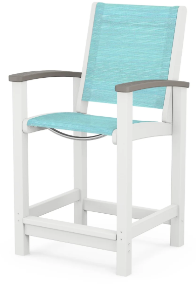 Coastal Counter Chair Two Tone