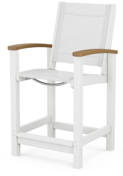 Coastal Counter Chair Two Tone