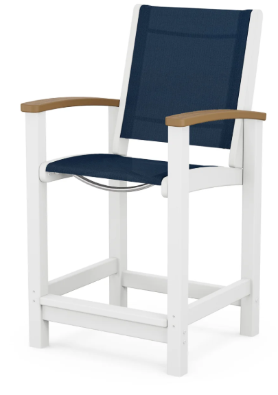 Coastal Counter Chair Two Tone