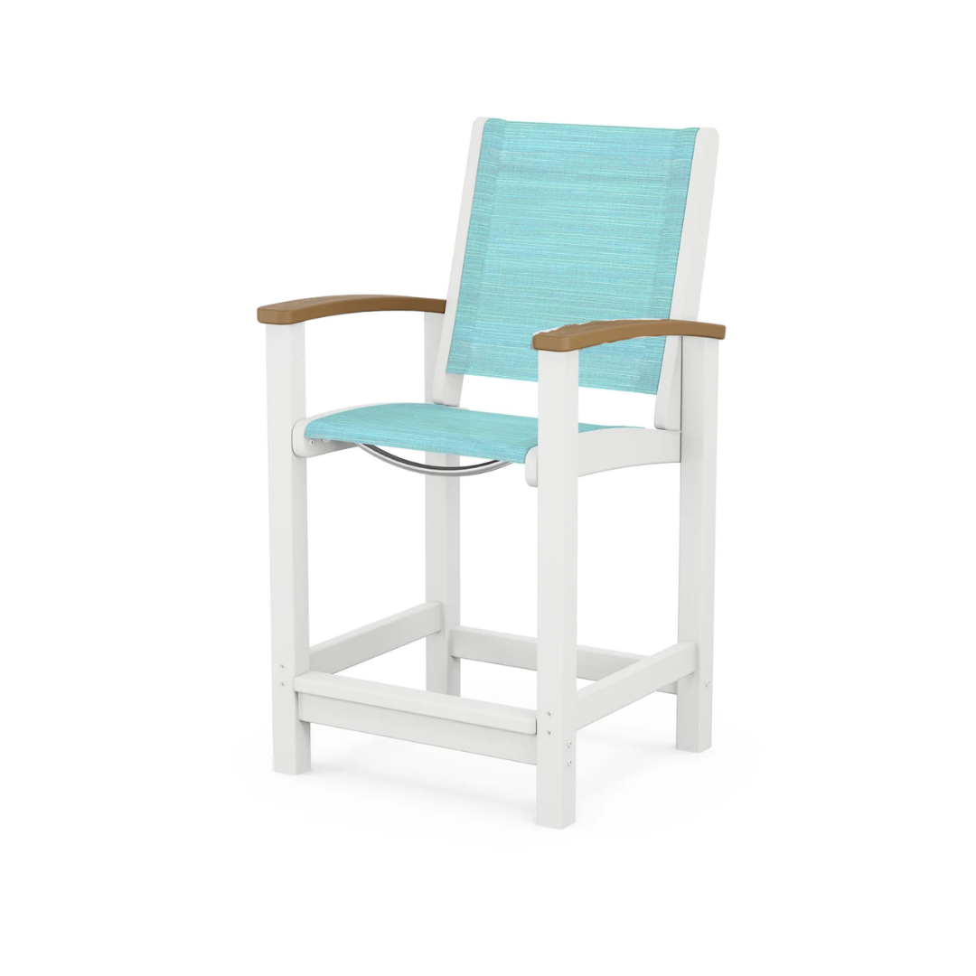 Coastal Counter Chair Two Tone