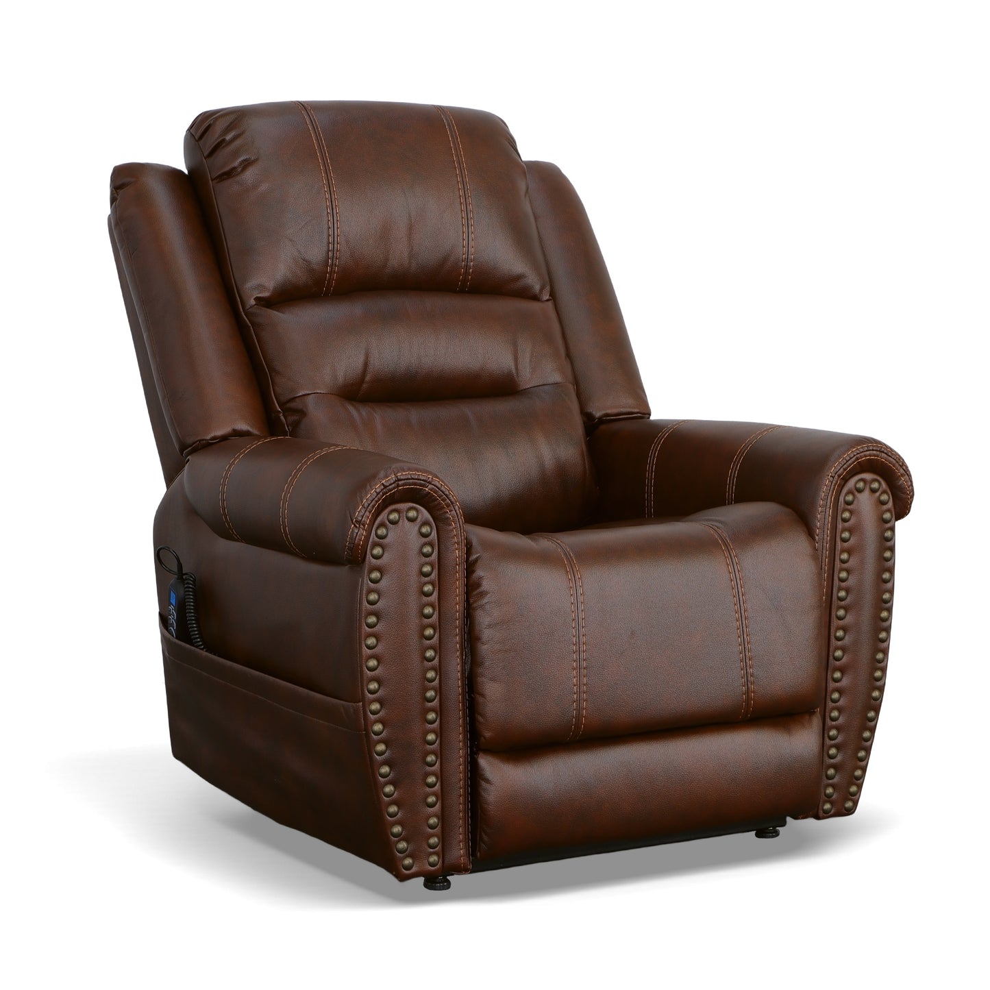 Flexsteel Oscar Power Lift Recliner with Right-Hand Control & Power Headrest