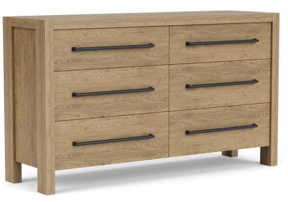 Davie Upholstered Bed, Mirrored Dresser, Chest, and Nightstand
