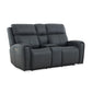 Flexsteel Warren Power Reclining Loveseat with Console, Power Headrest & Lumbar