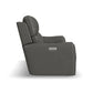 Flexsteel Carter Power Reclining Sofa with Console & Power Headrests & Lumbar