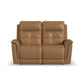Flexsteel Ranger Power Reclining Loveseat with Power Headrest, Lumbar, Heat & Massage