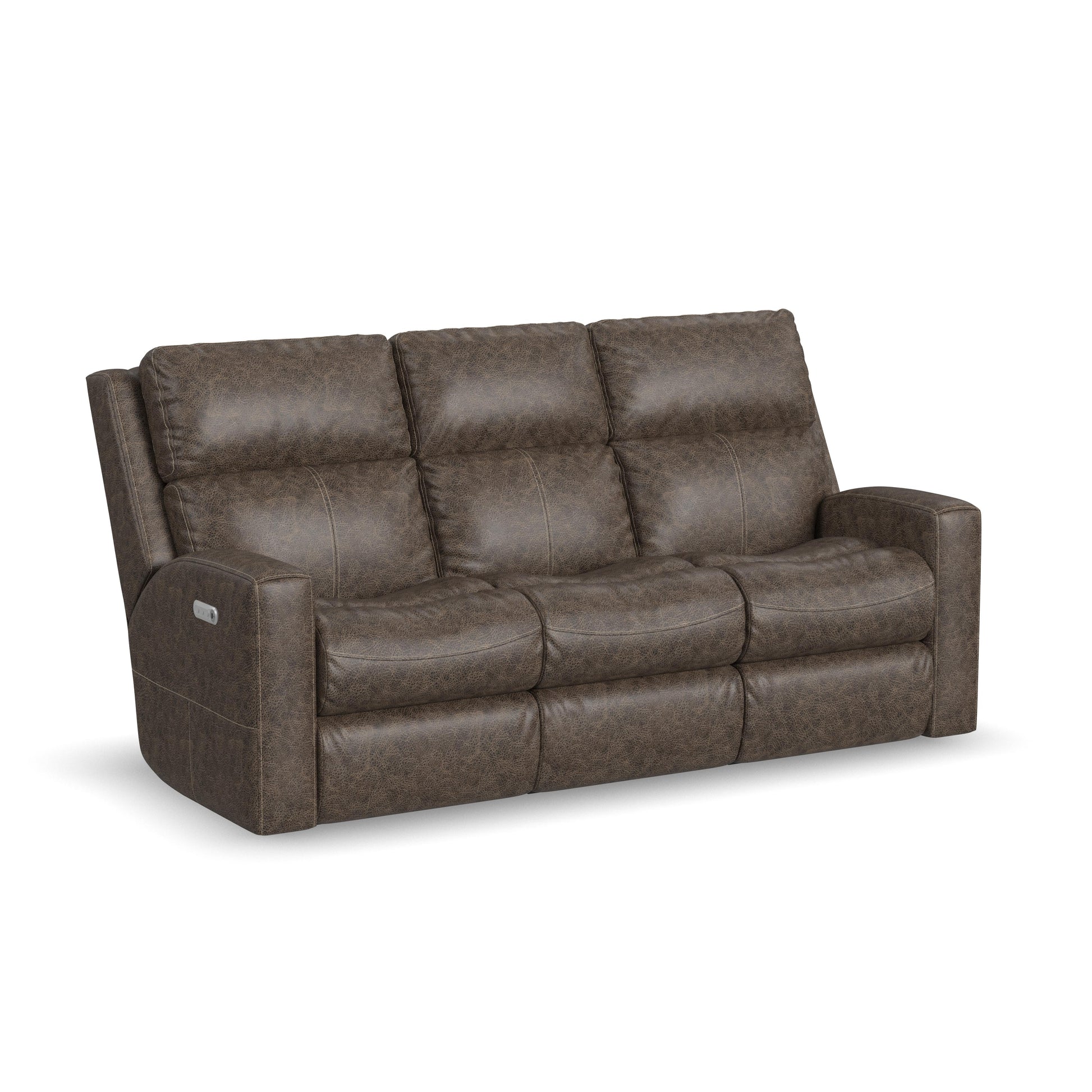 Flexsteel Score Power Reclining Sofa with Power Headrests & Lumbar