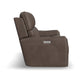 Flexsteel Carter Power Reclining Sofa with Console & Power Headrests & Lumbar