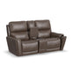 Flexsteel Carter Power Reclining Loveseat with Console & Power Headrests & Lumbar