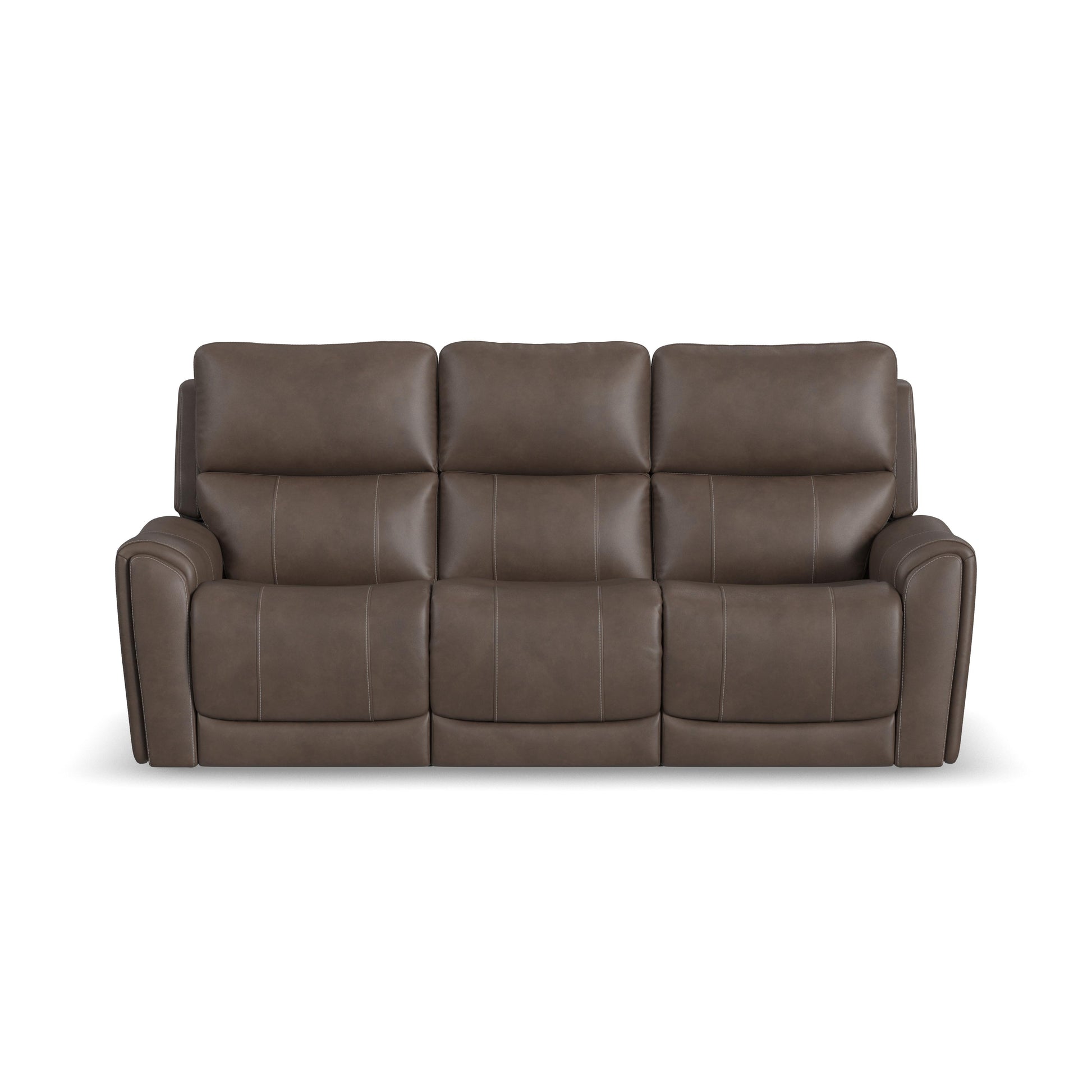 Flexsteel Carter Power Reclining Sofa with Console & Power Headrests & Lumbar