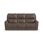 Flexsteel Carter Power Reclining Sofa with Console & Power Headrests & Lumbar