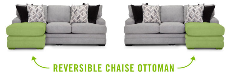 Cleo Sofa w/Reversible Chaise