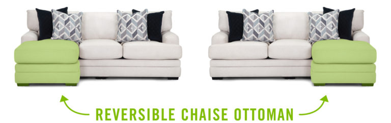 Laken Sofa w/Reversible Chaise