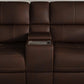 Flexsteel Henry Power Reclining Loveseat with Console & Power Headrests & Lumbar