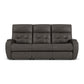 Flexsteel Strait Power Reclining Sofa with Power Headrests