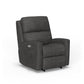Catalina Leather Power Rocking Recliner with Power Headrest - Black Rock