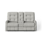 Flexsteel Devon Power Reclining Loveseat with Console & Power Headrests