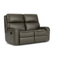 Rio Leather Reclining Loveseat - Dark Brown